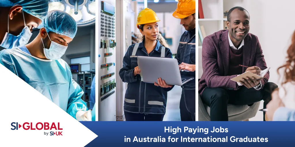 high paying jobs for australia university graduates